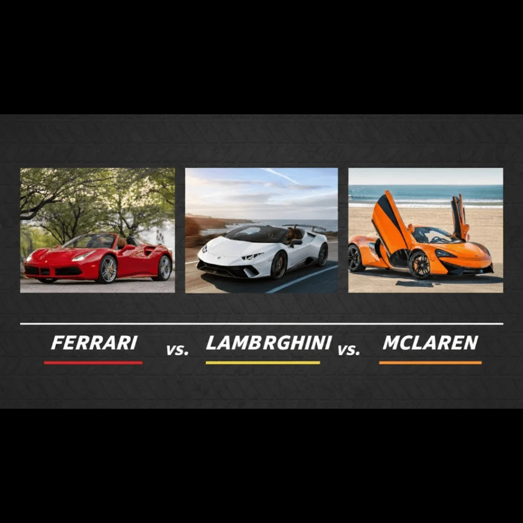 Ferrari vs Lamborghini vs McLaren