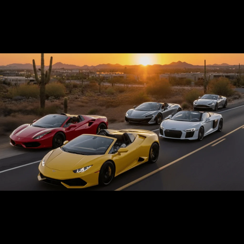 Luxury Convertibles to Rent for Scenic Scottsdale Cruising