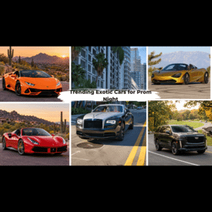 Luxury and exotic cars for prom night in Scottsdale.